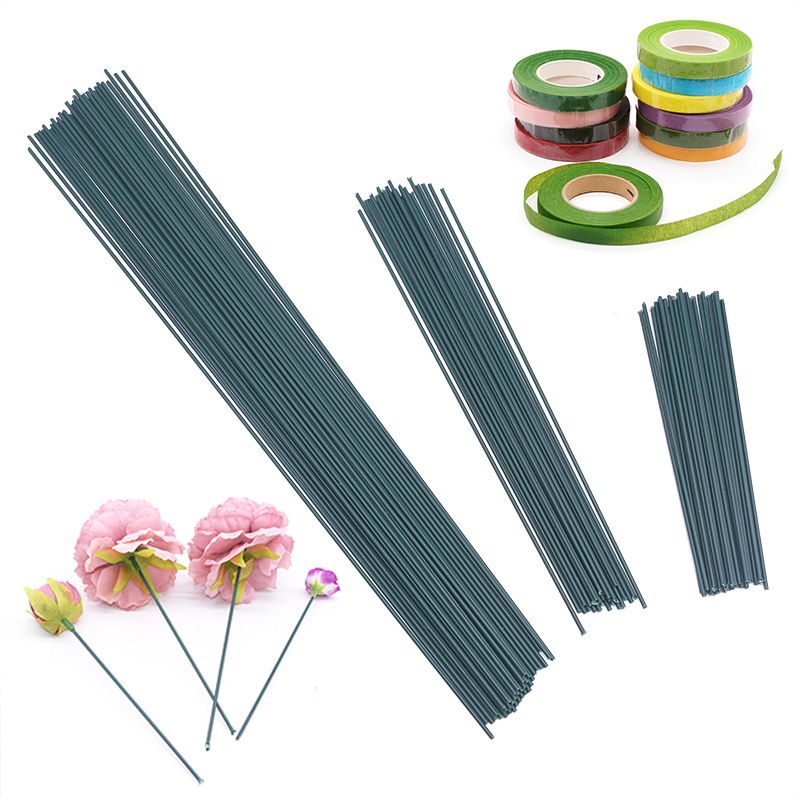 Floral Tape Green - 20pcs 15/25/40 centimetri Fiore Artificiale Stelo