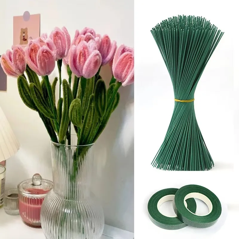 Floral Tape Green - Bastoncini Verdi per Fiori, Materiale Floreale