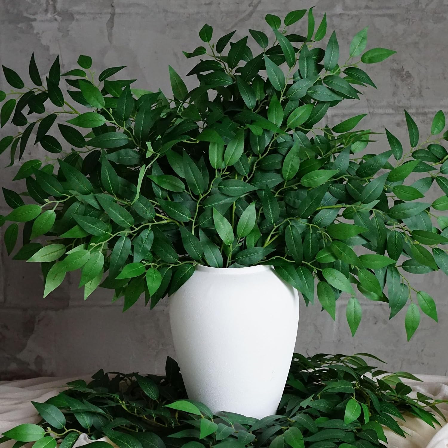 Ruscus Stem Faux - 130 pezzi di steli di rusco