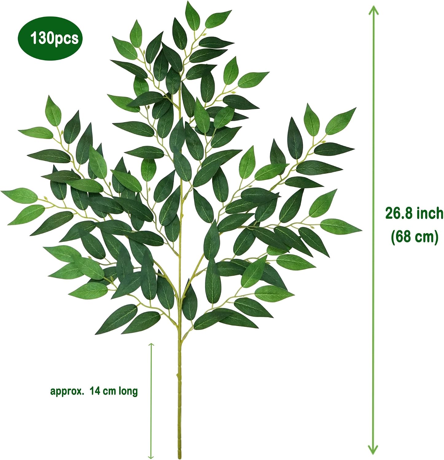 130 pezzi di steli di rusco it - Ruscus Stem Faux recensione e prezzo